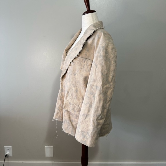 Distressed Beige Blazer - Picture 2 of 8